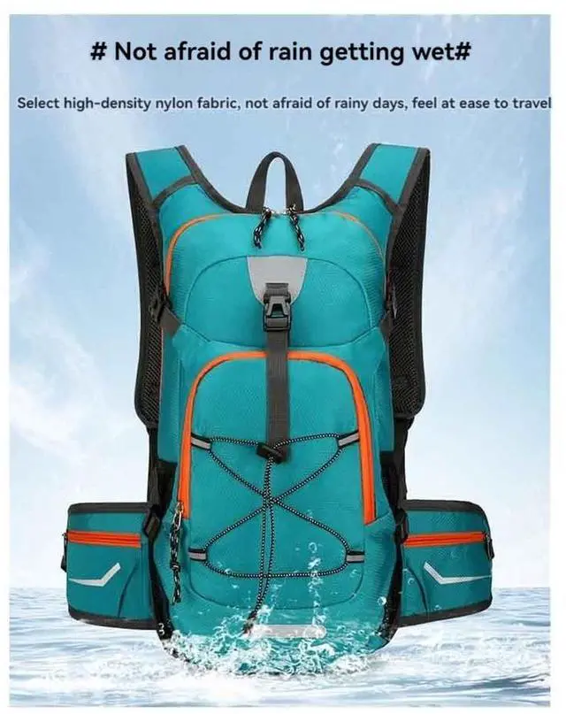 Alt view image 2 of 7 - Outdoor Hydration Backpack for Outdoor Sport Hiking Camping Climbing Mountaineering Rucksack Travel Daypack Blue