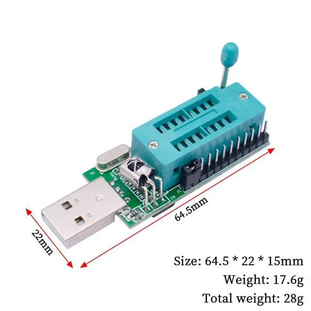 Alt view image 6 of 6 - CH341A Programmer V1.7 1.8V Level Shift W25Q64FW W25Q128FW Gd25LQ64