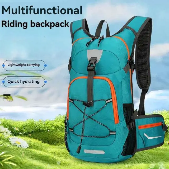 Alt view image 5 of 7 - Outdoor Hydration Backpack for Outdoor Sport Hiking Camping Climbing Mountaineering Rucksack Travel Daypack Blue