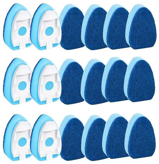 Main image of Non Scratch Dishwand Refill Heavy Duty Replacement Refills Sponge Heads 18pcs Soap Dispensing Scrubbers Set
