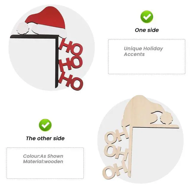 Alt view image 2 of 7 - Christmas Door Toppers Decor, Top Door Frame Corner Sign Decorations, Home Frame Decor Ornament for Home Decor A