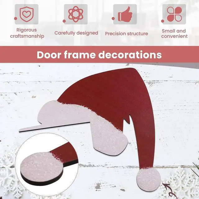 Alt view image 2 of 7 - Christmas Door Toppers Decor, Top Door Frame Corner Sign Decorations, Home Frame Decor Ornament for Home Decor K