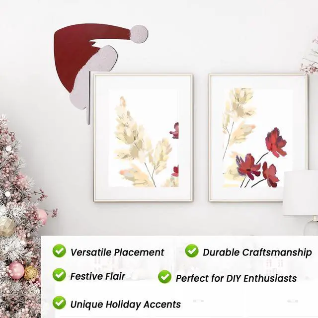 Alt view image 7 of 7 - Christmas Door Toppers Decor, Top Door Frame Corner Sign Decorations, Home Frame Decor Ornament for Home Decor K