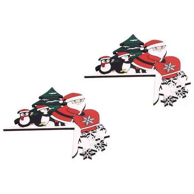 Alt view image 3 of 7 - Christmas Door Toppers Decor, Top Door Frame Corner Sign Decorations, Home Frame Decor Ornament for Home Decor C