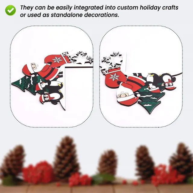 Alt view image 6 of 7 - Christmas Door Toppers Decor, Top Door Frame Corner Sign Decorations, Home Frame Decor Ornament for Home Decor C