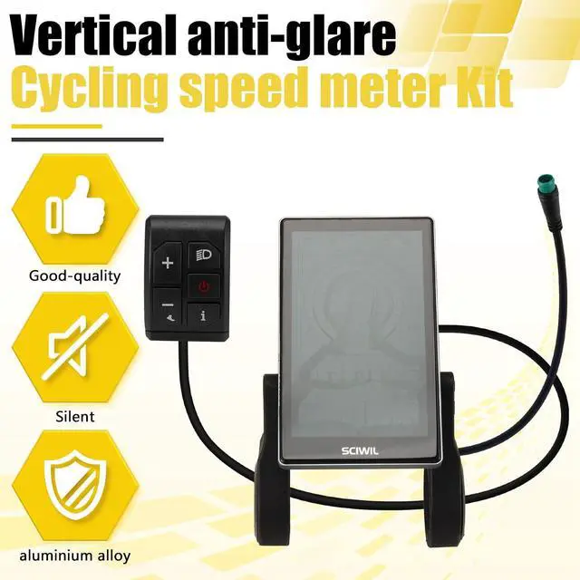 Alt view image 6 of 7 - Anti-Glare Vertical Cycling Speed Meter,NFC Function, LCD Display, for Ebike- SRM818X No. 2 Protocol, 24V-72V