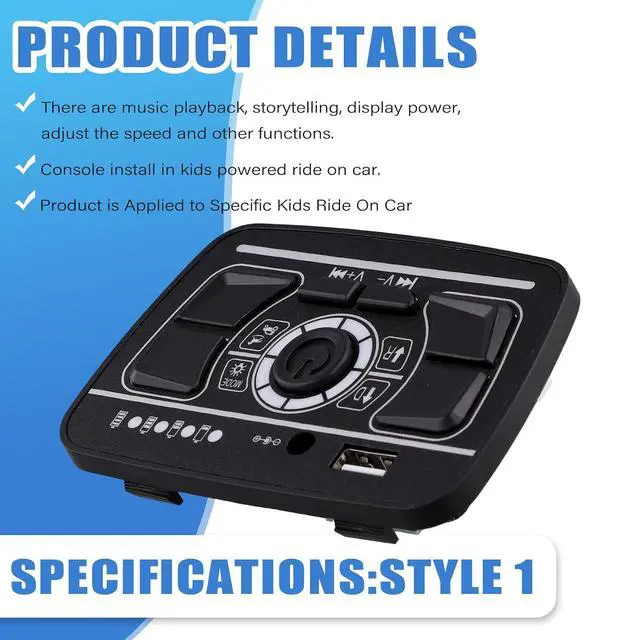 Alt view image 6 of 7 - Power Supply Central Control Electric Car Central Control Children'S Electric Car Part Style 1