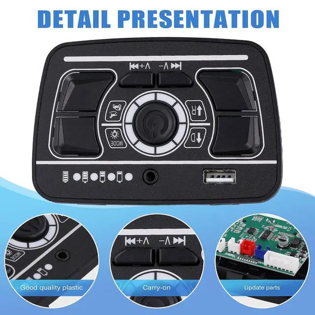 Alt view image 2 of 7 - Power Supply Central Control Multifunctional Central Control Panel Children'S Electric Car Part Style 2