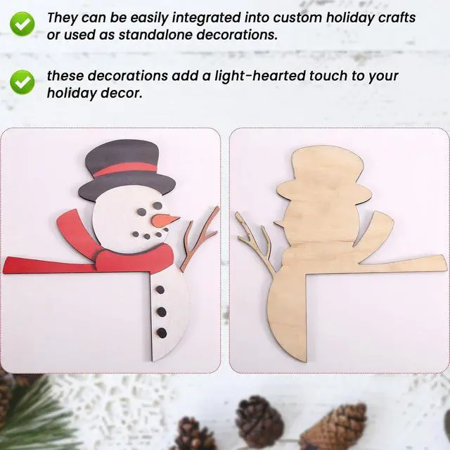 Alt view image 3 of 7 - Christmas Door Toppers Decor, Top Door Frame Corner Sign Decorations, Home Frame Decor Ornament for Home Decor E