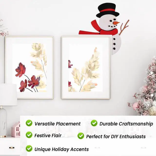 Alt view image 2 of 7 - Christmas Door Toppers Decor, Top Door Frame Corner Sign Decorations, Home Frame Decor Ornament for Home Decor E