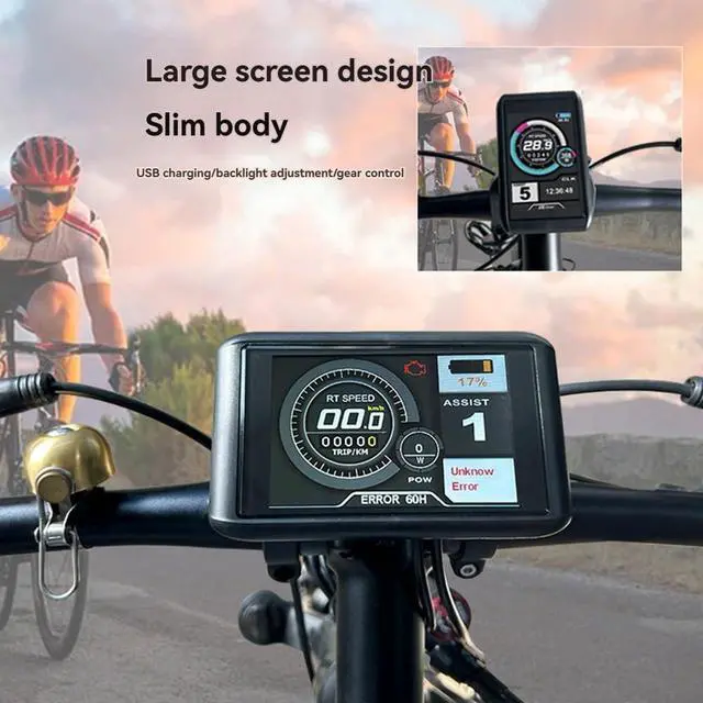 Alt view image 5 of 7 - E-Bike UKC1 Color Display Screen SM Plug 36V 48V 52V 60V 72V for OMD2 Communication Protocol