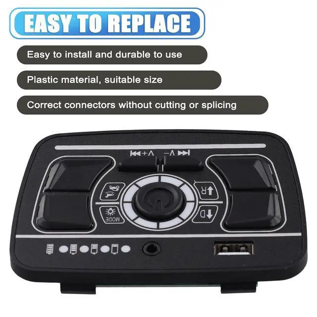 Alt view image 6 of 7 - Power Supply Central Control Multifunctional Central Control Panel Children'S Electric Car Part Style 2