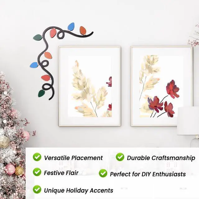 Alt view image 3 of 7 - Christmas Door Toppers Decor, Top Door Frame Corner Sign Decorations, Home Frame Decor Ornament for Home Decor G