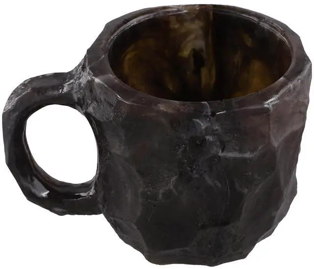 Main image of Elegant Geode Crystal Coffee Mug -Mineral Crystal Coffee Cup Quartz Stone Cup, Ideal for Hot Beverages C