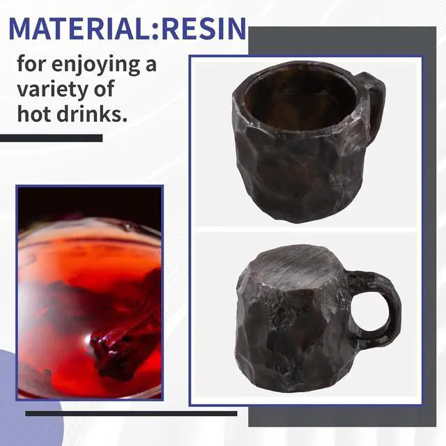 Alt view image 5 of 7 - Elegant Geode Crystal Coffee Mug -Mineral Crystal Coffee Cup Quartz Stone Cup, Ideal for Hot Beverages C