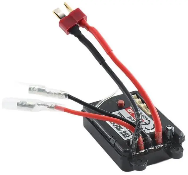 Alt view image 5 of 7 - RC Brushed ESC 1:16 Parts Replacement Electronic Speed Controller DIY Accessory for 16101 16103 Car Model