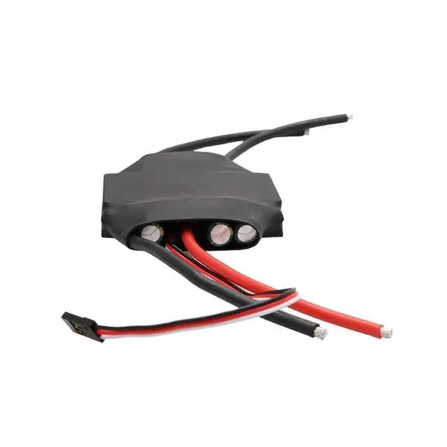 Alt view image 2 of 6 - Two-Way Brushed ESC 12V-26V 3S-6S 200A 2000W High-Power Speed Controller with LED Lights for RC Trawler 997 Motors
