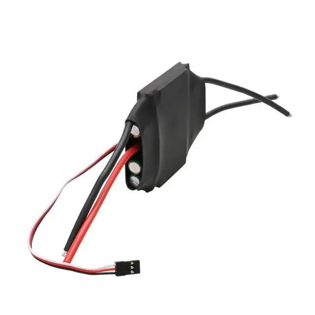 Alt view image 4 of 6 - Two-Way Brushed ESC 12V-26V 3S-6S 200A 2000W High-Power Speed Controller with LED Lights for RC Trawler 997 Motors