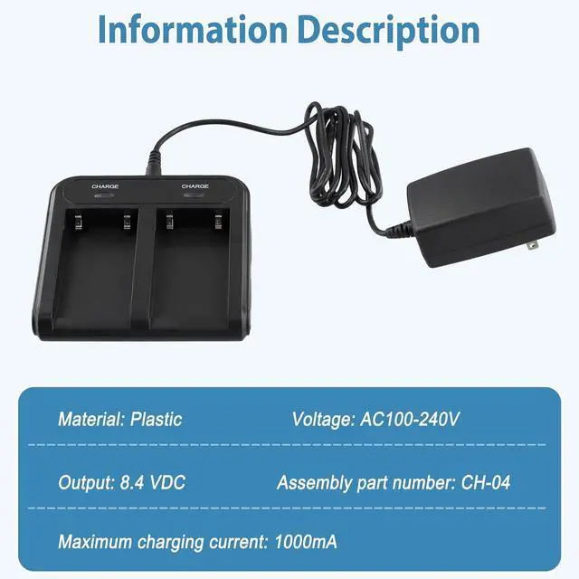 Alt view image 3 of 7 - CH-04 Charger for Stonex FOF GPS RTK BP-5S Battery Charging US Plug