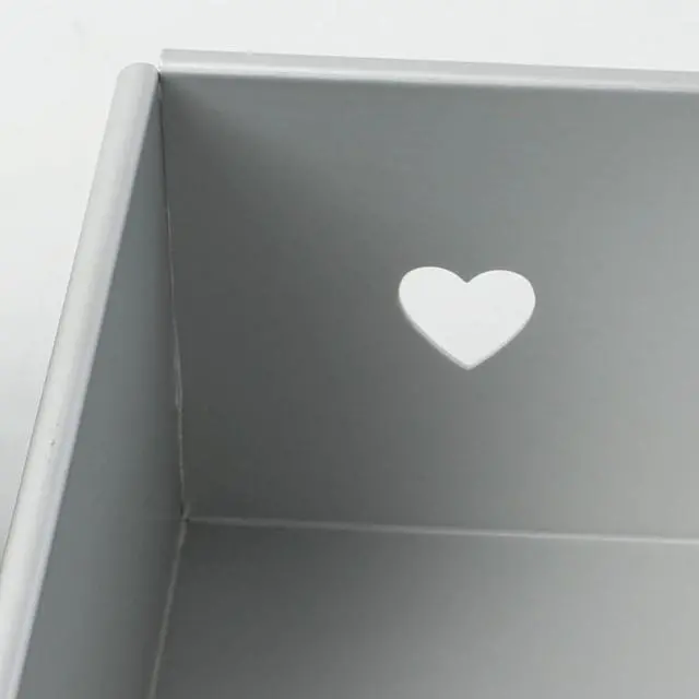 Alt view image 3 of 7 - Long Cake Baking Pan Flowing Heart Cake Mold Aluminium Alloy Square Bread Loaf Pan with Center Tube DIY Cake Tools Easy Install Easy to Use B