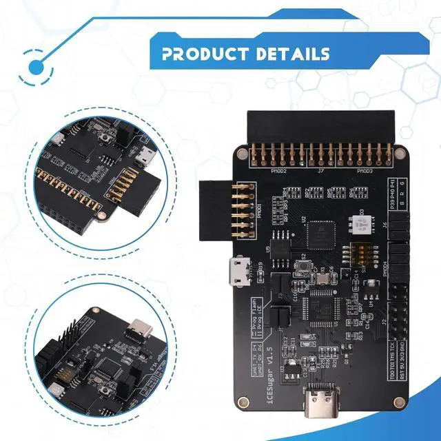 Alt view image 6 of 7 - FPGA Development Board ICESugar RISC-V Architecture ICE40UP5k Open Source USB-C Interface for IoT/Edge AI Projects
