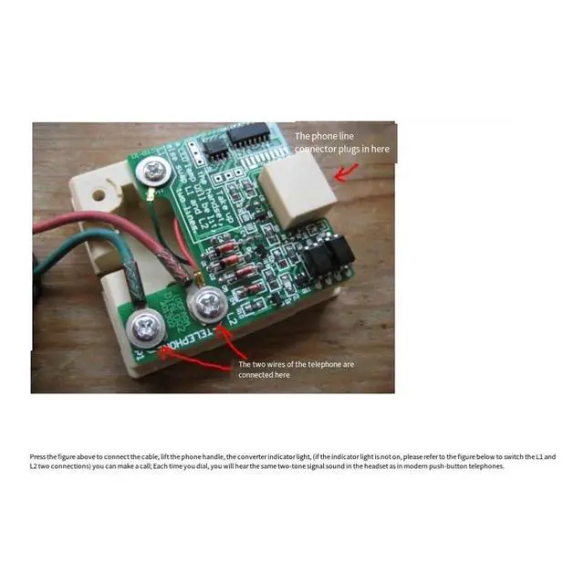 Alt view image 5 of 6 - Pulse to Dual Tone Converter Dial Phone Multi-Frequency Sound DMF Converter Old Phone Pulse Signal