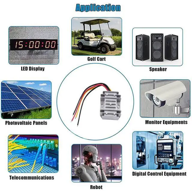 Alt view image 7 of 7 - 12V-24V to 6V 10A 60W DC Converter Stabilizer Step-Down Transformer Booster Regulator Step Up Down Module Power Supply Easy to Use