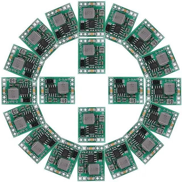 Main image of 20 Pcs Mini MP1584EN DC-DC Buck Converter Adjustable Power Supply Module 24V to 12V 9V 5V 3V Reduced Voltage Regulator