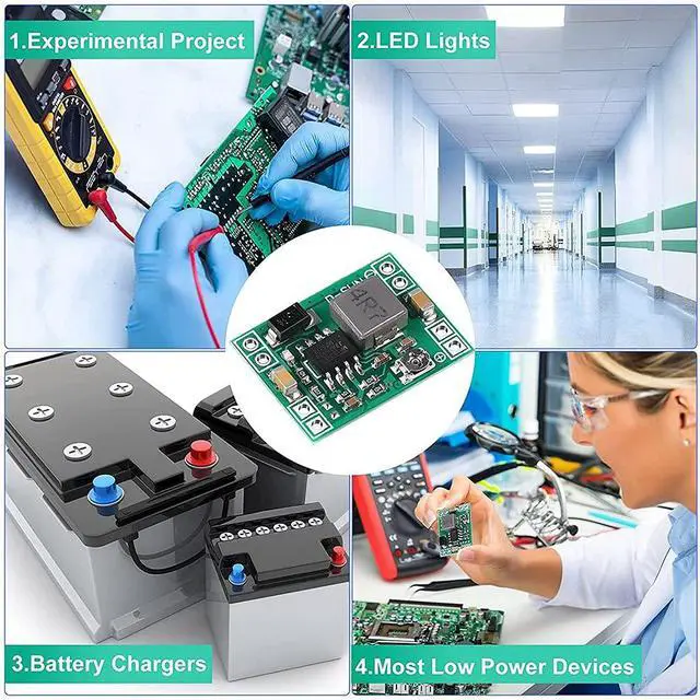 Alt view image 5 of 7 - 20 Pcs Mini MP1584EN DC-DC Buck Converter Adjustable Power Supply Module 24V to 12V 9V 5V 3V Reduced Voltage Regulator