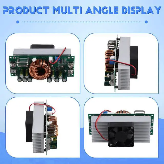 Alt view image 2 of 7 - DC-DC1500W DC Adjustable Step-Down Module 90V to 60V 48V 12V High Power 50A Power Converter