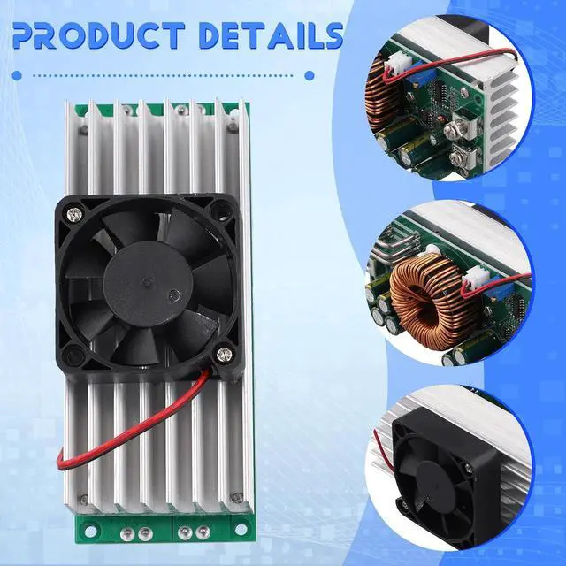 Alt view image 6 of 7 - DC-DC1500W DC Adjustable Step-Down Module 90V to 60V 48V 12V High Power 50A Power Converter