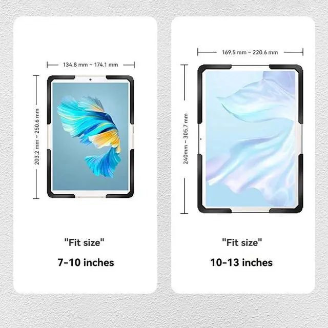 Alt view image 2 of 7 - Wall Mount Tablet Enclosure Tablet Holder Wall Hanging Tablet Enclosure UTC-13 White