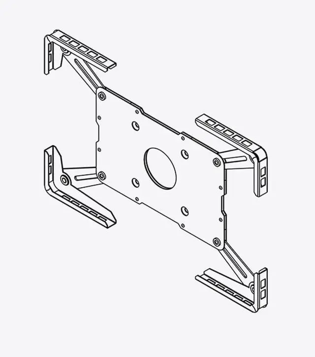 Alt view image 3 of 7 - Wall Mount Tablet Enclosure Tablet Holder Wall Hanging Tablet Enclosure UTC-13 White