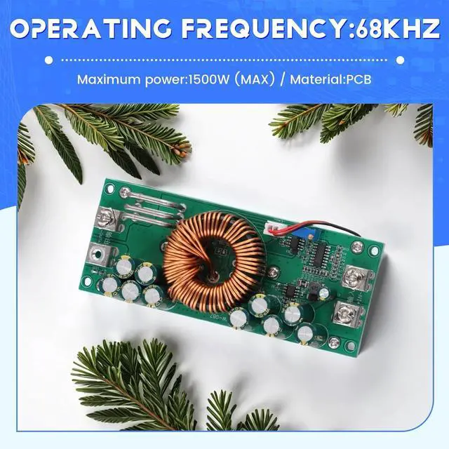 Alt view image 7 of 7 - DC-DC1500W DC Adjustable Step-Down Module 90V to 60V 48V 12V High Power 50A Power Converter