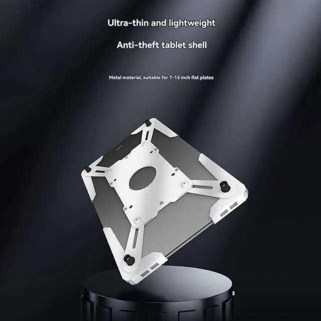 Alt view image 4 of 7 - Wall Mount Tablet Enclosure Tablet Holder Wall Hanging Tablet Enclosure UTC-13 White