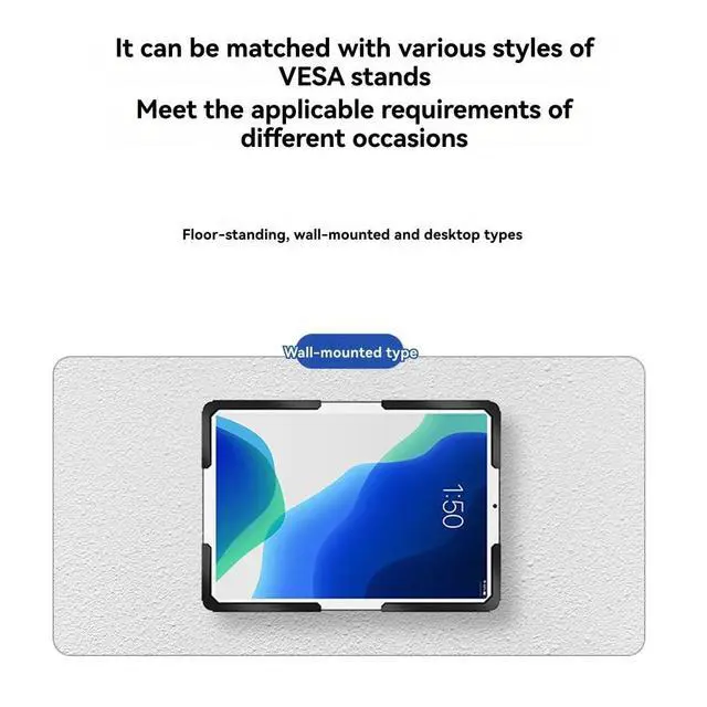 Alt view image 6 of 7 - Wall Mount Tablet Enclosure Tablet Holder Wall Hanging Tablet Enclosure UTC-13 White