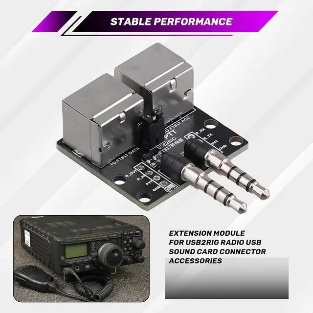 Alt view image 4 of 7 - USB2RIG Interface Module for Seamless USB Sound Card Connection - Top Radio Accessory