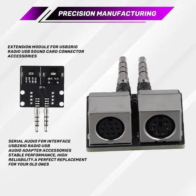Alt view image 6 of 7 - USB2RIG Interface Module for Seamless USB Sound Card Connection - Top Radio Accessory