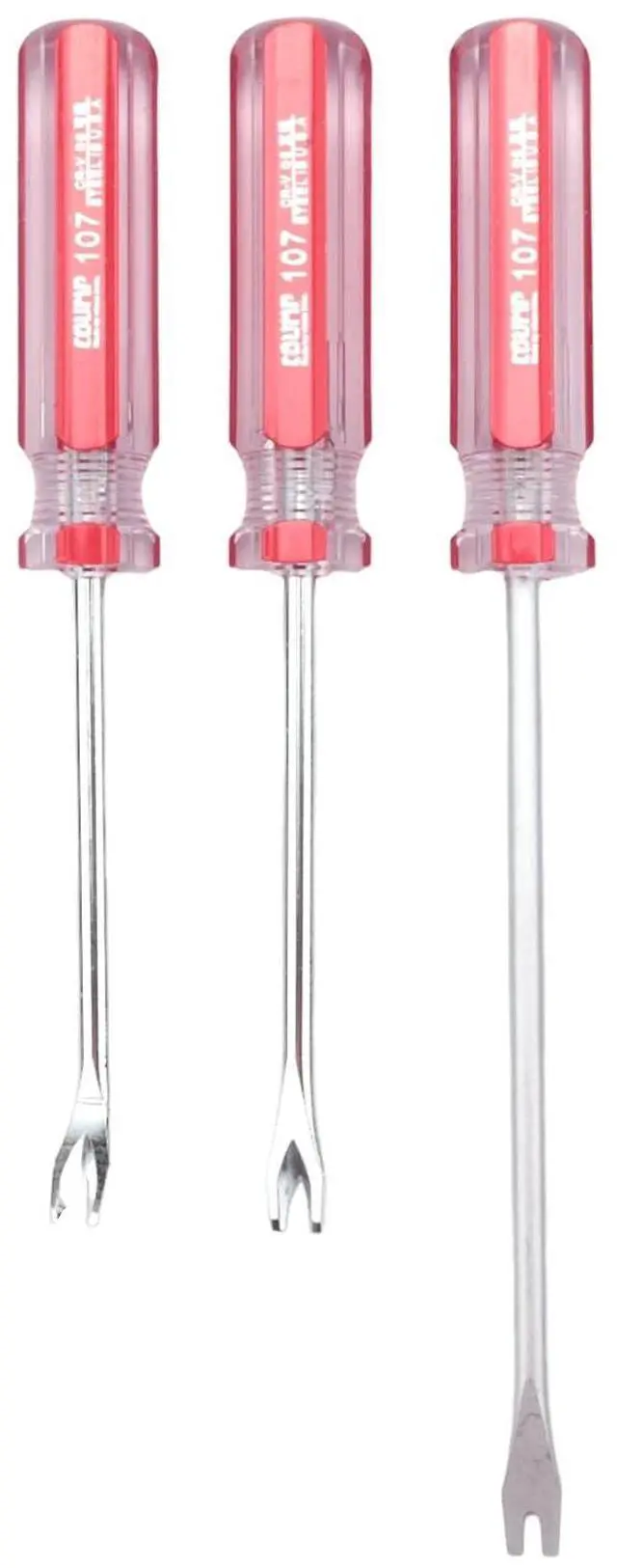 Main image of 3Pcs Nail Pullers Tack Lifter 3mm V/U Tip Nail Staple Rivet Tack Puller Upholstery Staple Remover Screwdriver Tool