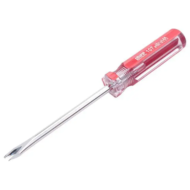 Alt view image 5 of 6 - 3Pcs Nail Pullers Tack Lifter 3mm V/U Tip Nail Staple Rivet Tack Puller Upholstery Staple Remover Screwdriver Tool