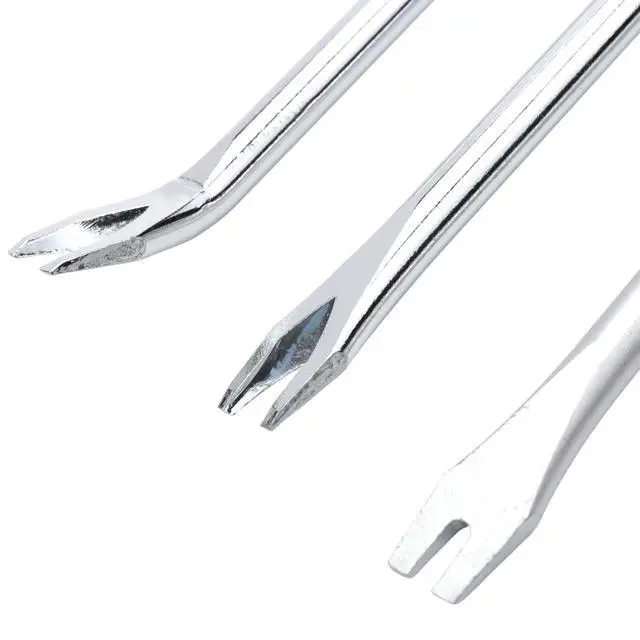 Alt view image 6 of 6 - 3Pcs Nail Pullers Tack Lifter 3mm V/U Tip Nail Staple Rivet Tack Puller Upholstery Staple Remover Screwdriver Tool