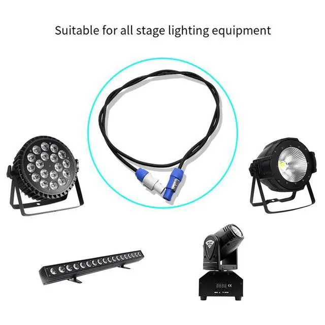 Alt view image 5 of 7 - 1M AC Power Cable for Beam Moving Head Light Beam 5R/7R Moving Head Light Extension Powercon Cable