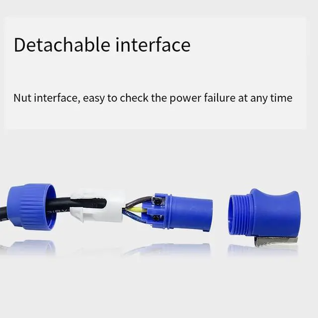 Alt view image 7 of 7 - 1M AC Power Cable for Beam Moving Head Light Beam 5R/7R Moving Head Light Extension Powercon Cable