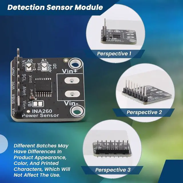 Alt view image 5 of 7 - INA260 Detection Sensor Module High or Low Side Voltage Current Power Sensor Portable Module