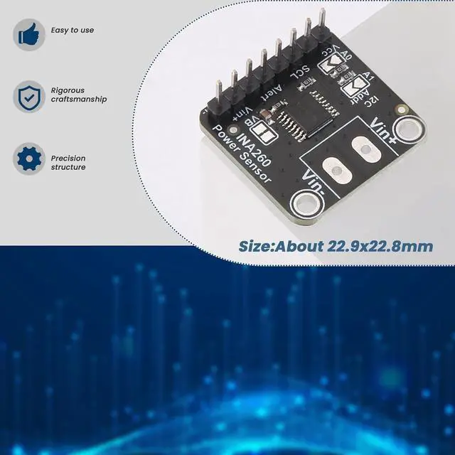 Alt view image 6 of 7 - INA260 Detection Sensor Module High or Low Side Voltage Current Power Sensor Portable Module