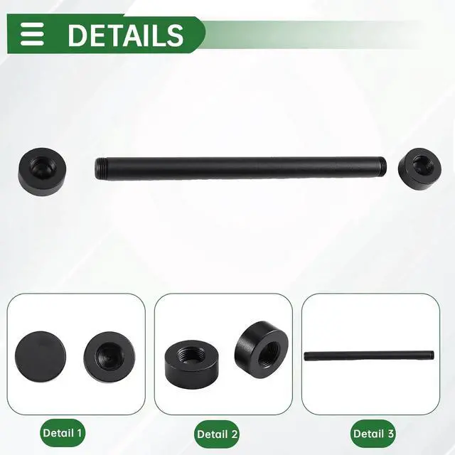 Alt view image 7 of 7 - Coiled Cable Protection Rod Keyboard Coiled Cable Weight Fixed Rod Spring Coiled Cable Protection Pole Rod Keyboard Cord Rod Black