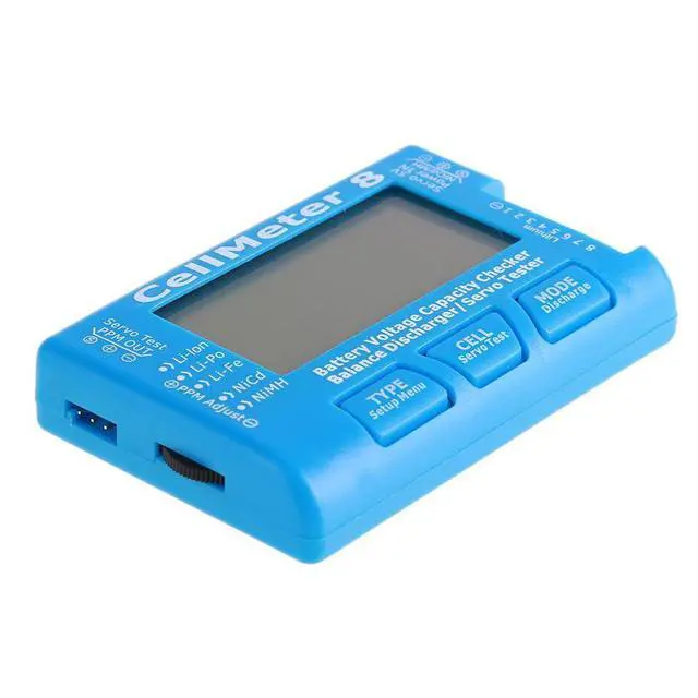 Alt view image 5 of 7 - RC CellMeter8 1S-8S Battery Capacity Voltage Test Meter for LiPo Li- NiMH Meter Easy to Use