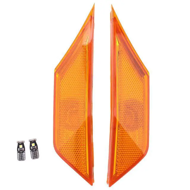 Alt view image 2 of 7 - 1Set of Side Marker Lamp Lens for 2016-Up 10Th Gen Sedan/Coupe/Hatchback(Orange)