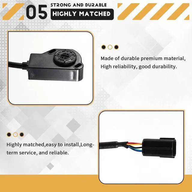 Alt view image 5 of 7 - HXJS-4805D Model Accelerator Coil and Control Box, Electric Pedal with 0-4.6V Output and 12-96V Input
