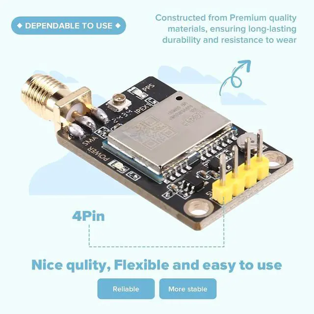 Alt view image 4 of 7 - Quectel LC29H RTK Base Station Board: High, Dual Band L1 L5 Positioning Module, Ideal for RTCM Data